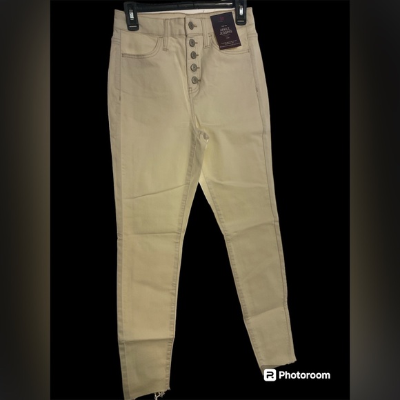 So high rise Ankle Jegging NWT size 7/28W cream color - Picture 3 of 6